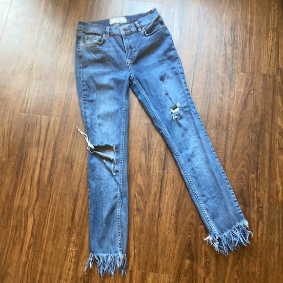 Free People great heights fringe skinny jeans size 26 - Picture 4 of 11